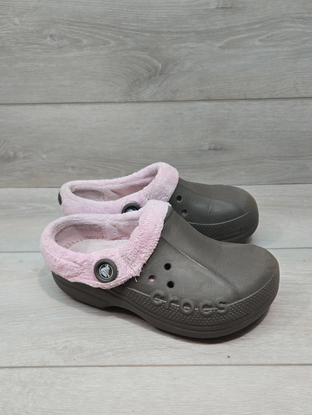 Crocs Kids Girl Cozy Lined Clog Mary Jane Shoes Sz J3